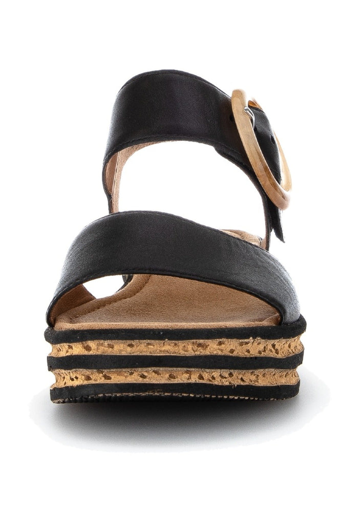 Gabor Sandalen Nappaleder Schwarz