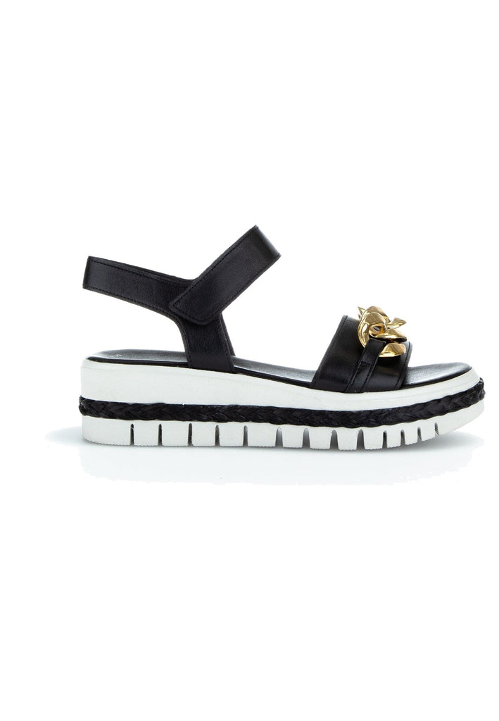 Gabor Sandalen Nappaleder Schwarz