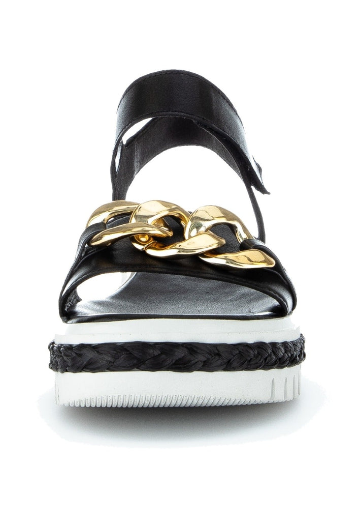 Gabor Sandalen Nappaleder Schwarz