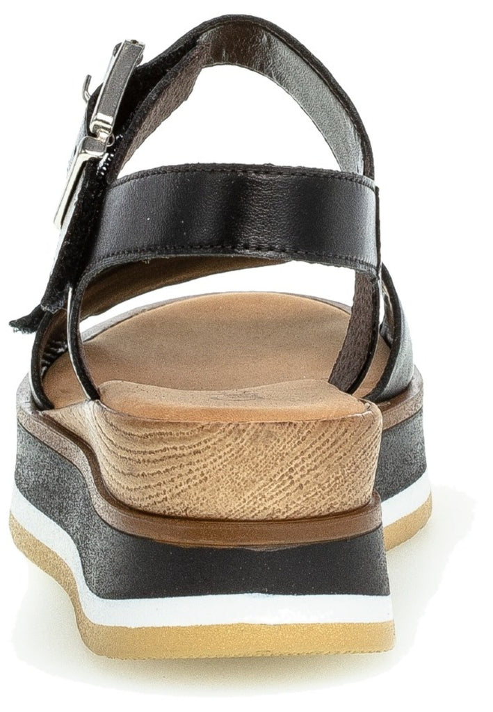 Gabor Sandalen Nappaleder Schwarz