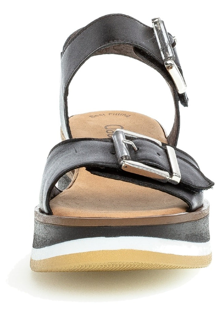 Gabor Sandalen Nappaleder Schwarz