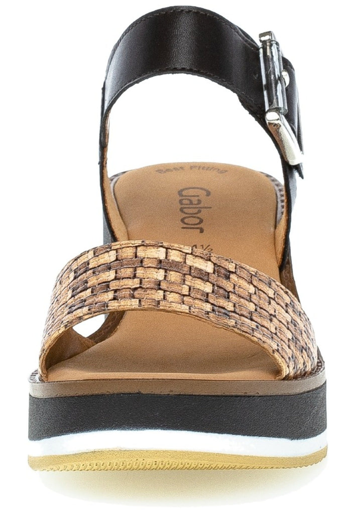 Gabor Sandalen Nappaleder Schwarz