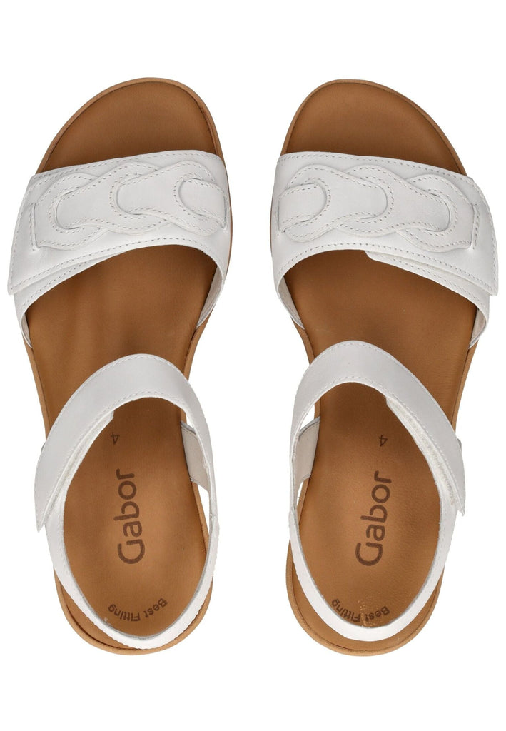 Gabor Sandalen Nappaleder Weiß