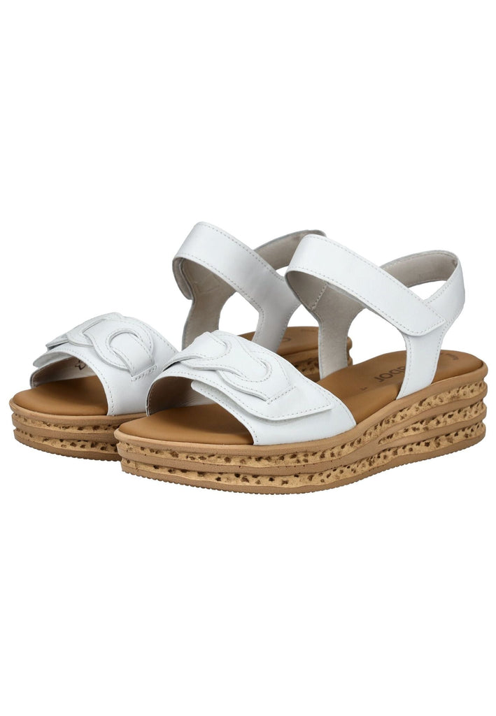 Gabor Sandalen Nappaleder Weiß