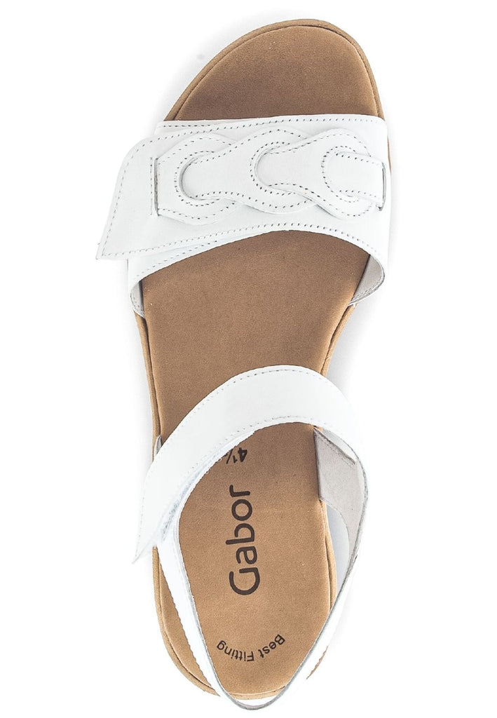 Gabor Sandalen Nappaleder Weiß