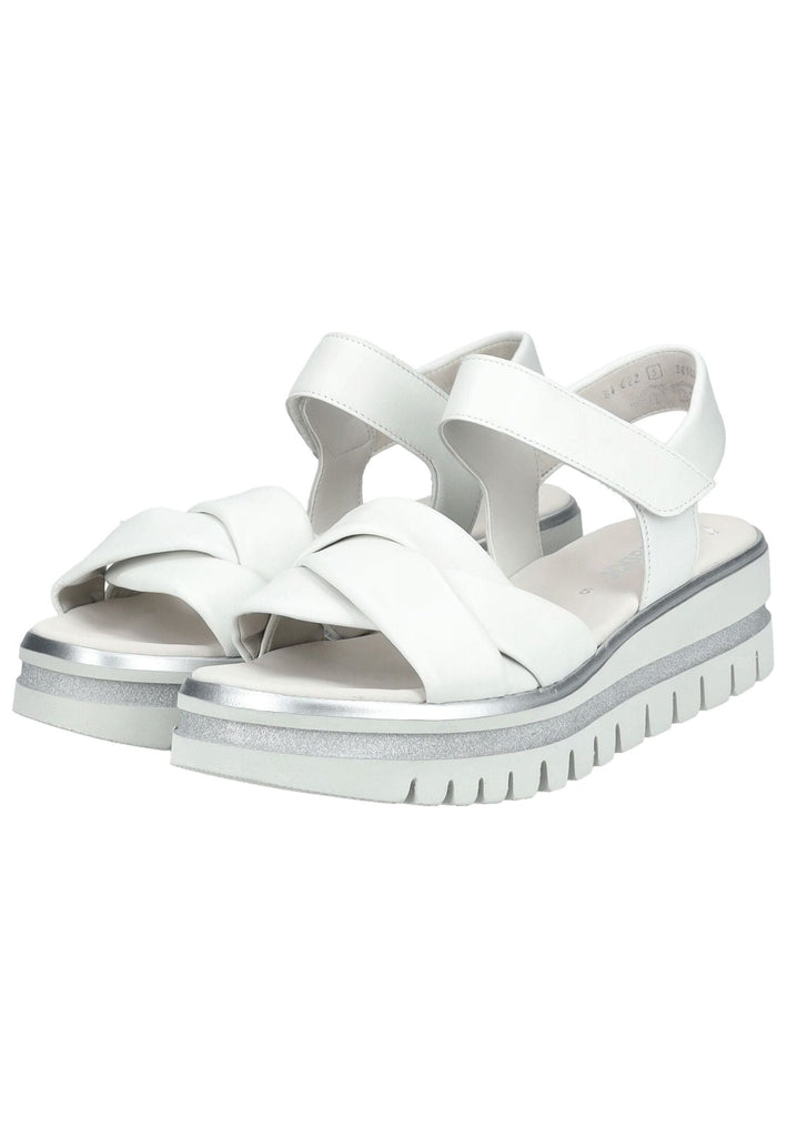 Gabor Sandalen Nappaleder Weiß