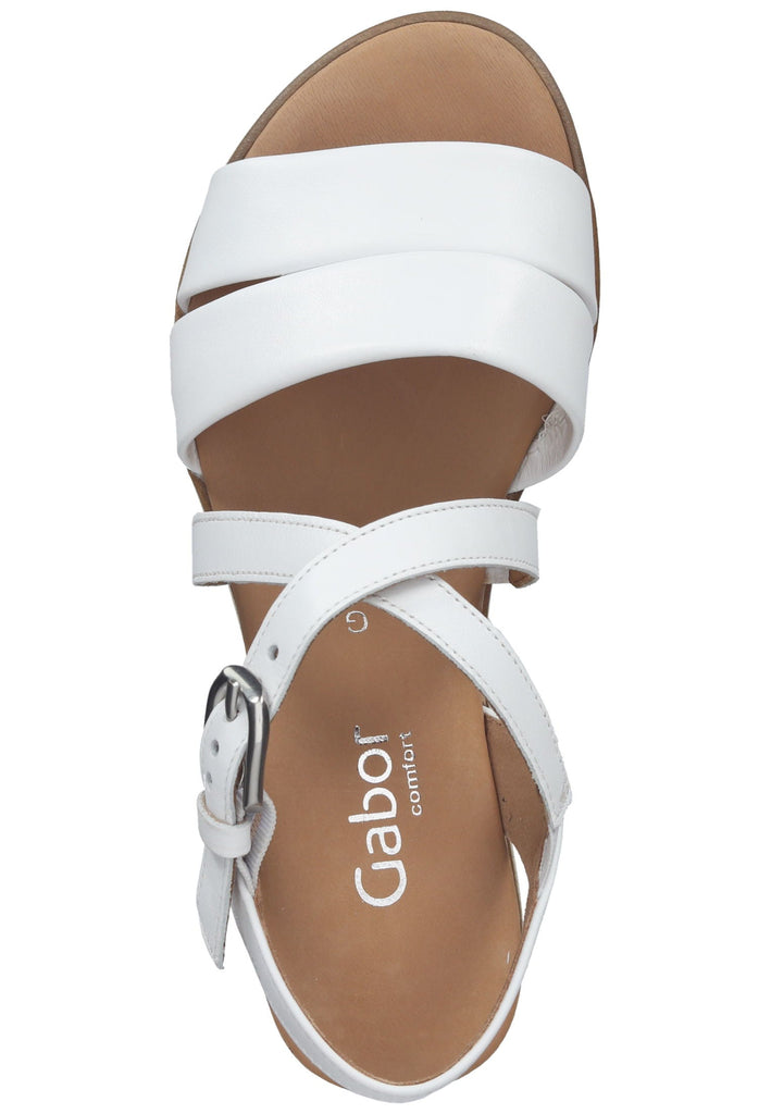 Gabor Sandalen Nappaleder Weiß