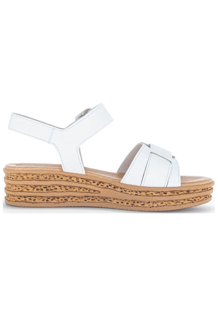 Gabor Sandalen Nappaleder Weiß