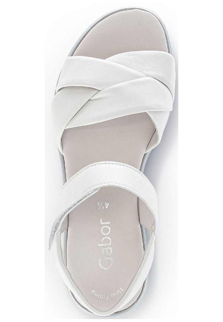 Gabor Sandalen Nappaleder Weiß