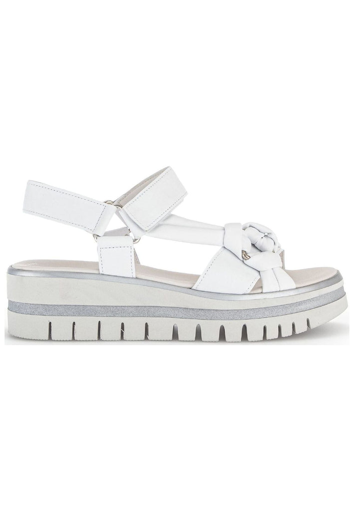 Gabor Sandalen Nappaleder Weiß