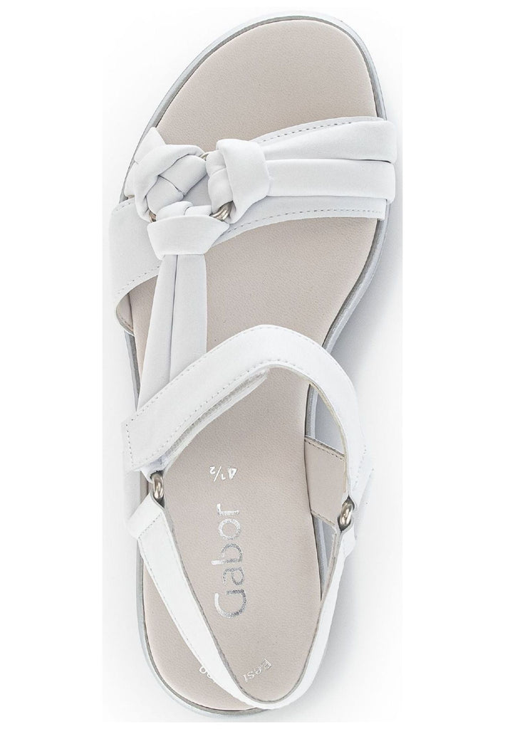 Gabor Sandalen Nappaleder Weiß