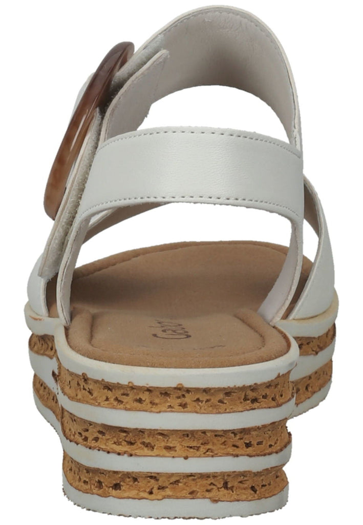 Gabor Sandalen Nappaleder Weiß