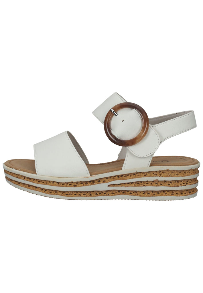 Gabor Sandalen Nappaleder Weiß