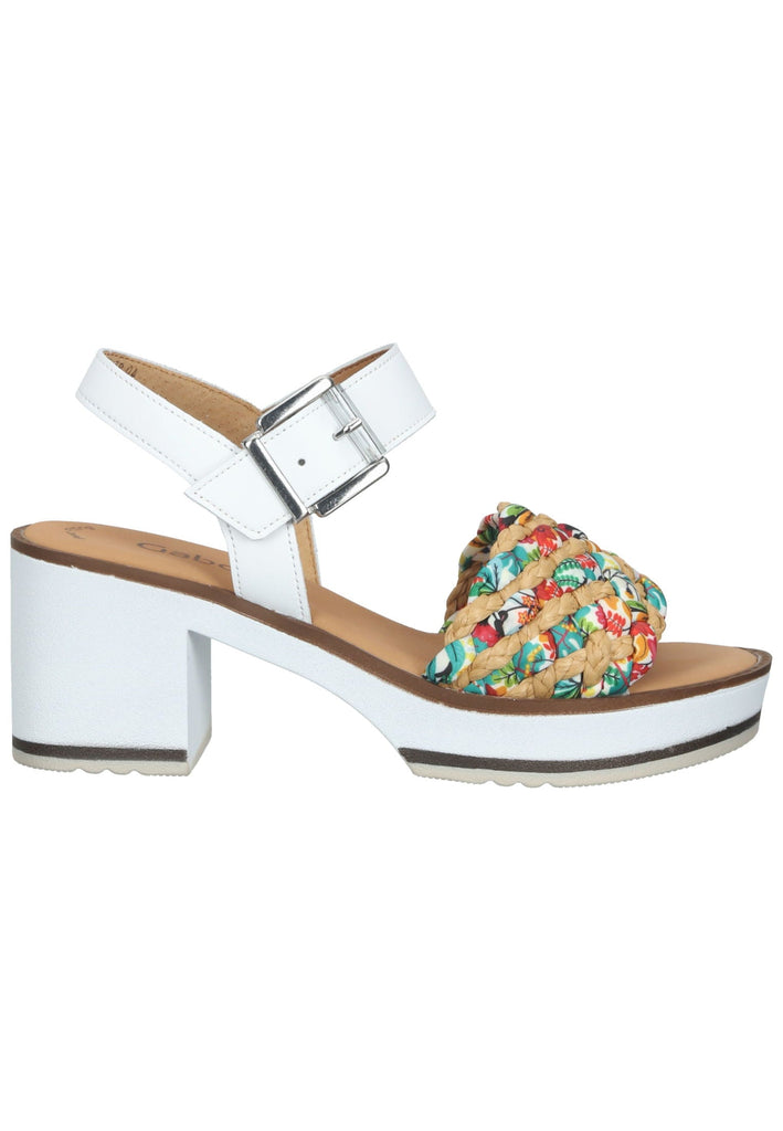 Gabor Sandalen Nappaleder Weiß