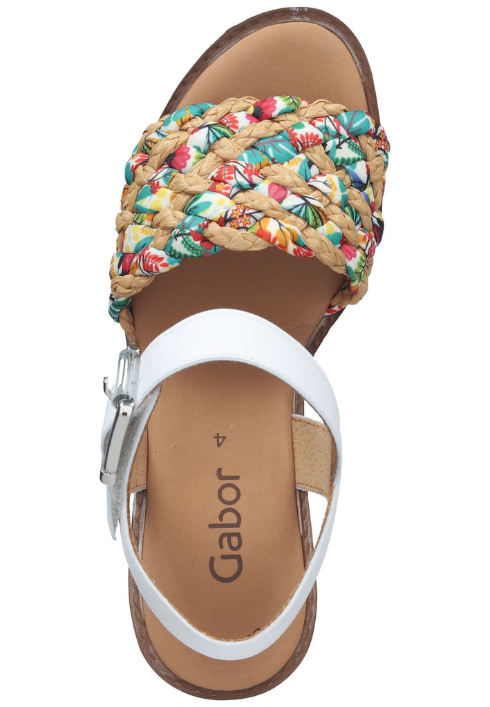 Gabor Sandalen Nappaleder Weiß