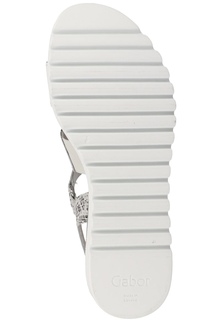 Gabor Sandalen Nappaleder Weiß