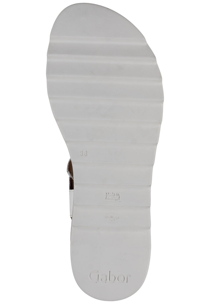 Gabor Sandalen Nappaleder Weiß/Blau