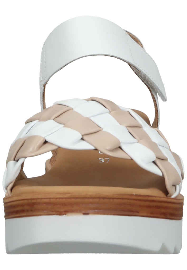 Gabor Sandalen Nappaleder Weiß/Rosa