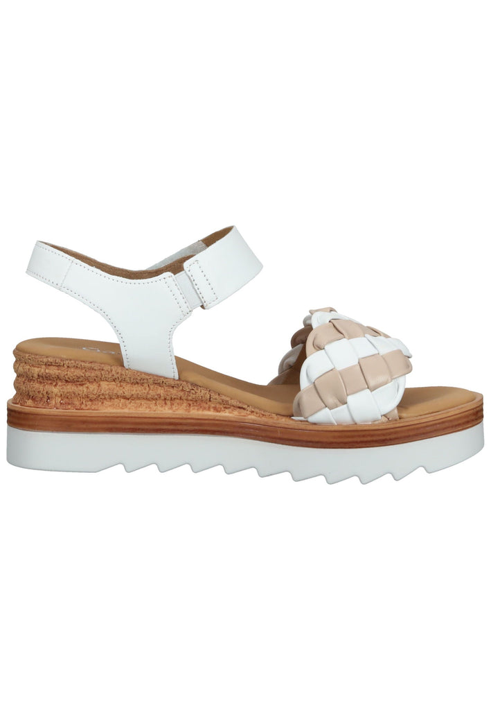 Gabor Sandalen Nappaleder Weiß/Rosa