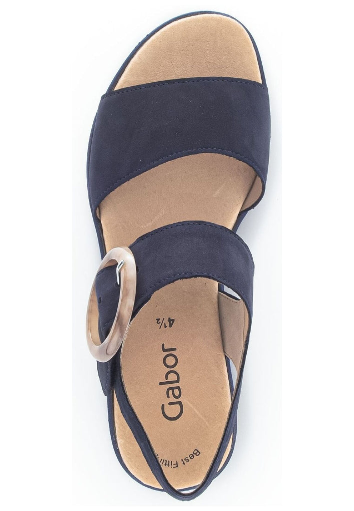 Gabor Sandalen Nubukleder Dunkelblau