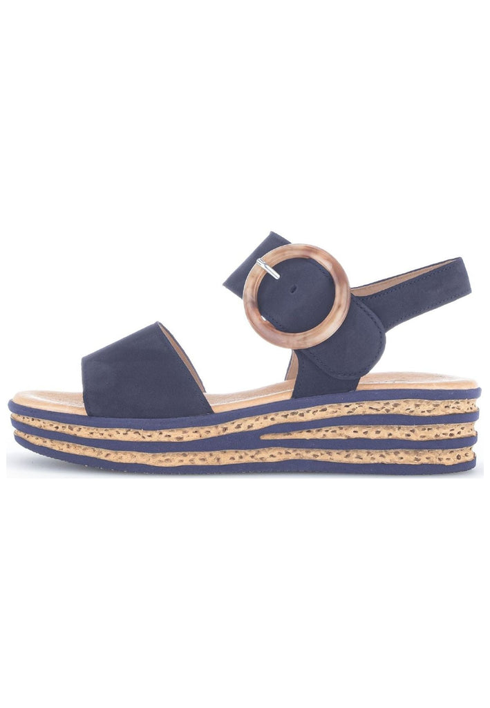 Gabor Sandalen Nubukleder Dunkelblau