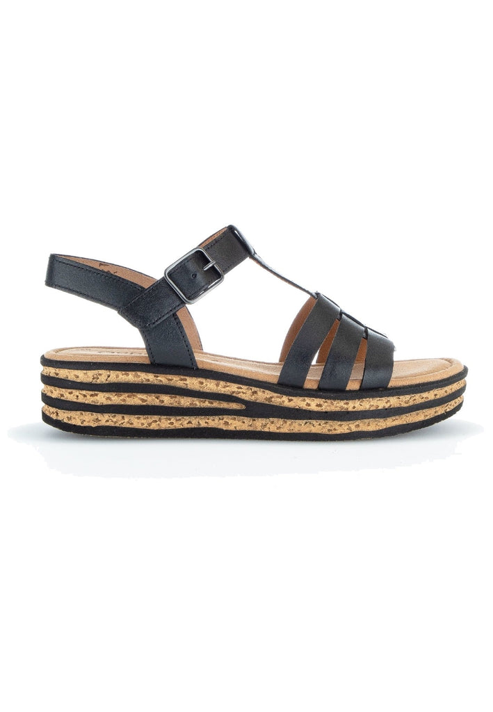 Gabor Sandalen Nubukleder Schwarz