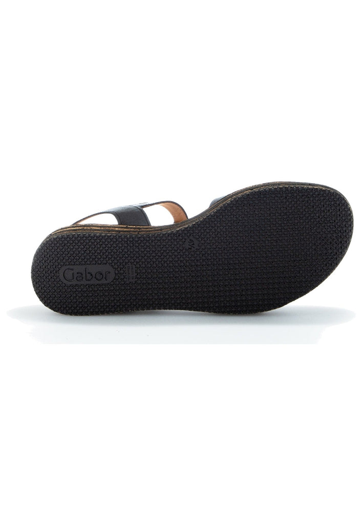 Gabor Sandalen Nubukleder Schwarz
