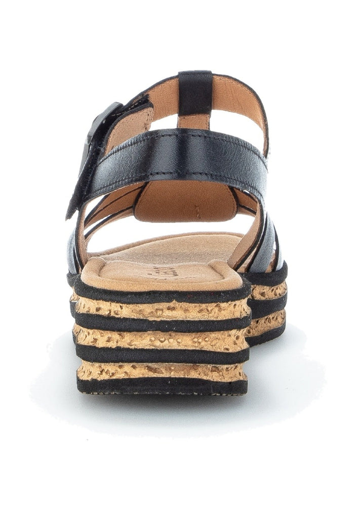 Gabor Sandalen Nubukleder Schwarz