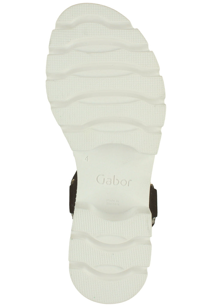 Gabor Sandalen Nubukleder Schwarz