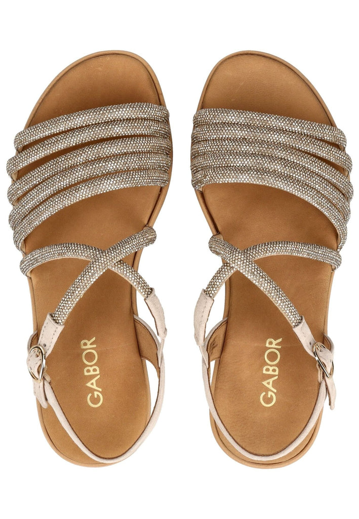 Gabor Sandals Textile Gold | surf4shoes