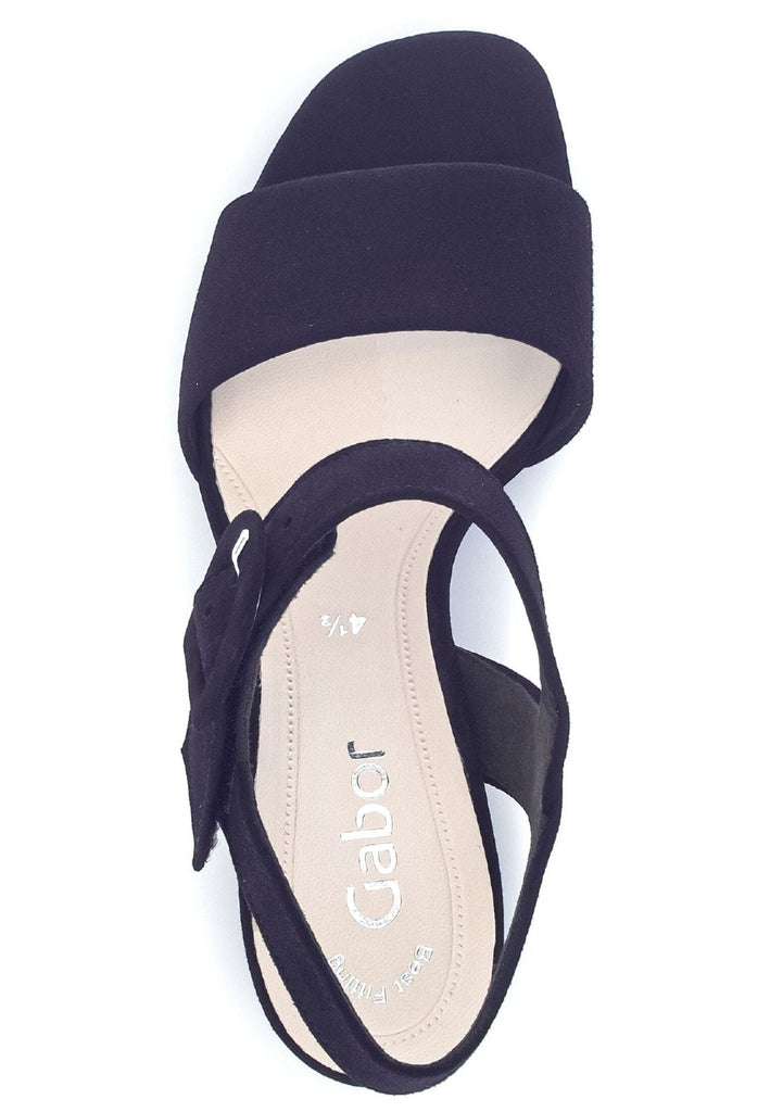 Gabor Sandalen Veloursleder Atlantik