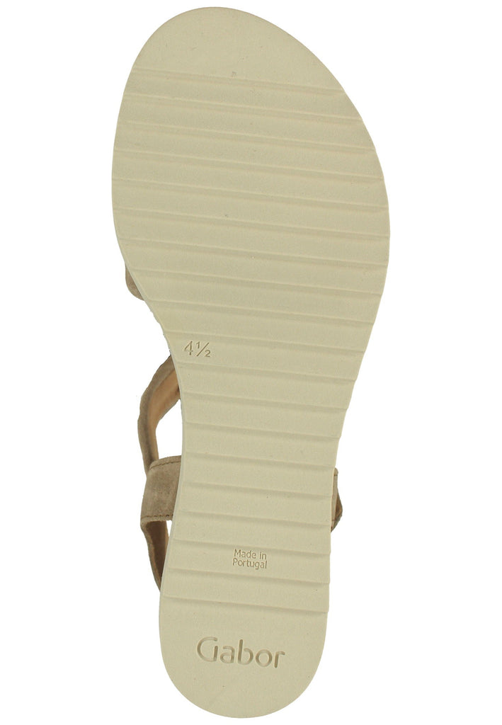 Gabor Sandalen Veloursleder Beige