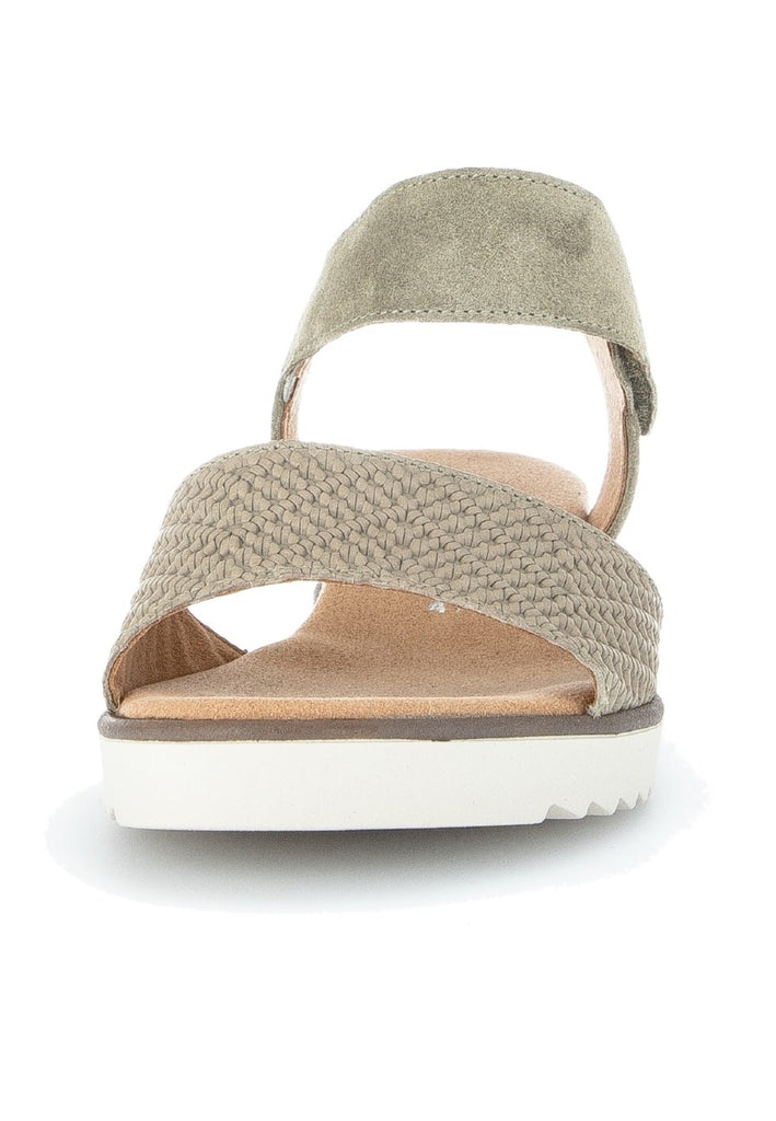 Gabor Sandalen Veloursleder Beige/Grün