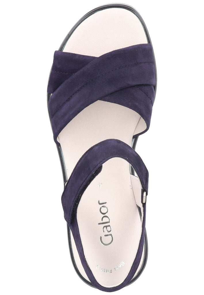 Gabor Sandalen Veloursleder Blau