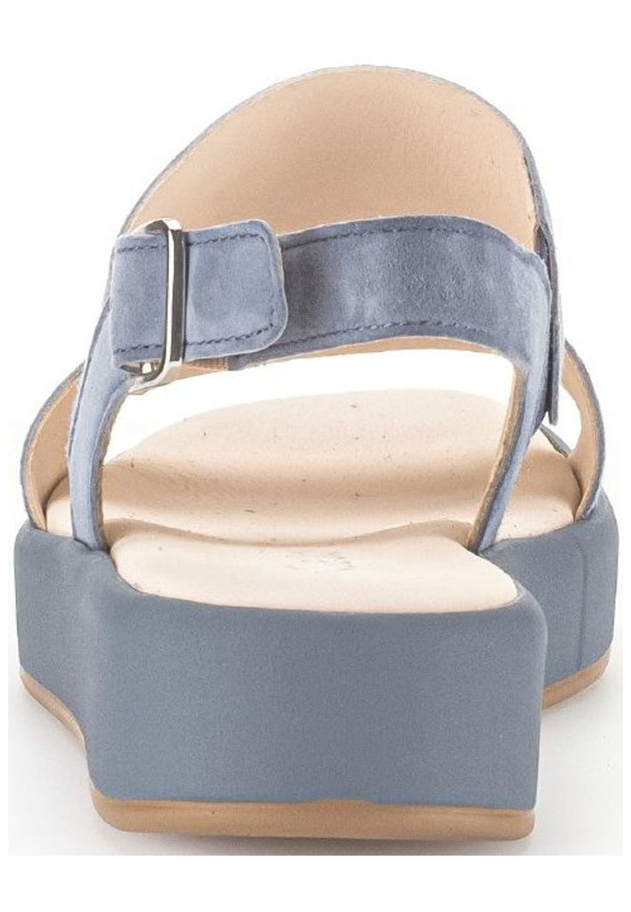 Gabor Sandalen Veloursleder Blau/Grau