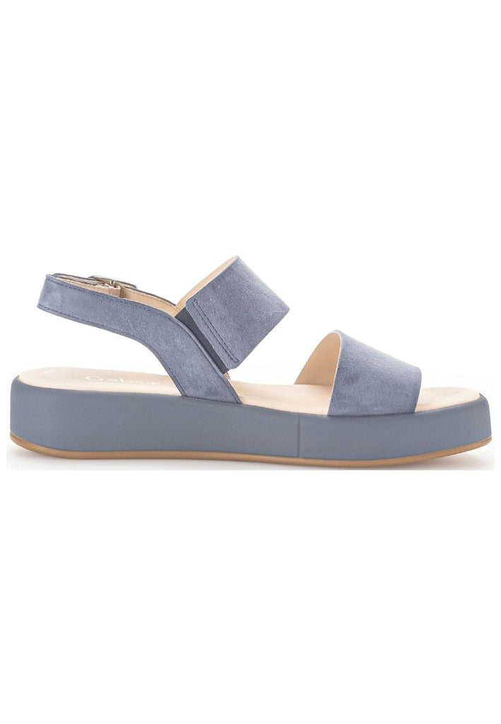 Gabor Sandalen Veloursleder Blau/Grau