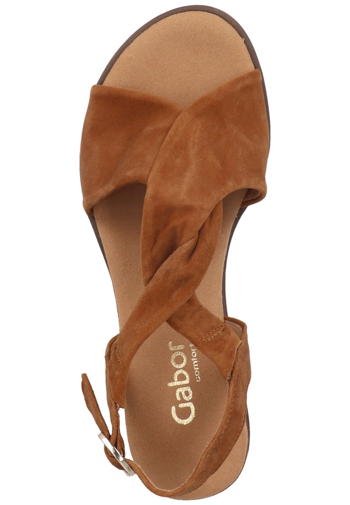Gabor Sandalen Veloursleder Braun
