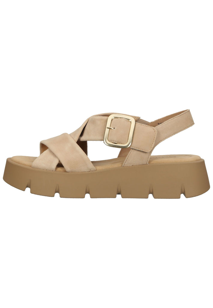 Gabor Sandalen Veloursleder Caramel