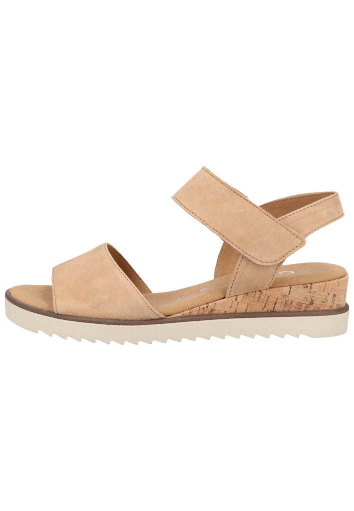 Gabor Sandalen Veloursleder Caramel