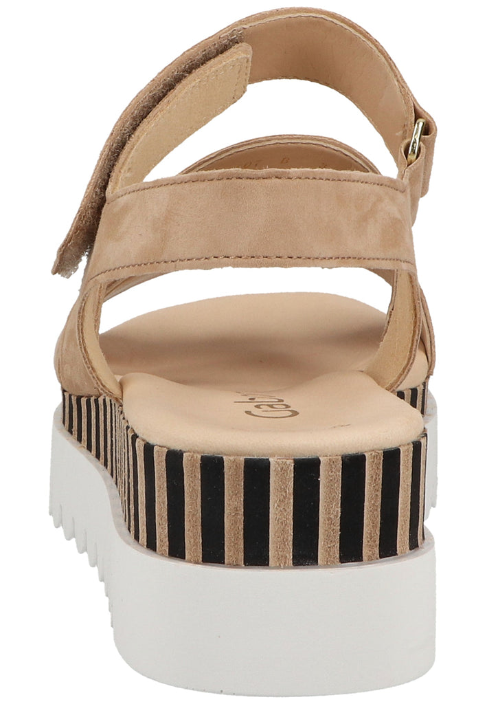 Gabor Sandalen Veloursleder Caramel