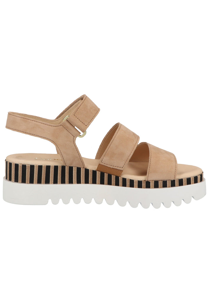 Gabor Sandalen Veloursleder Caramel
