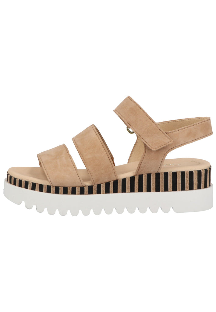 Gabor Sandalen Veloursleder Caramel