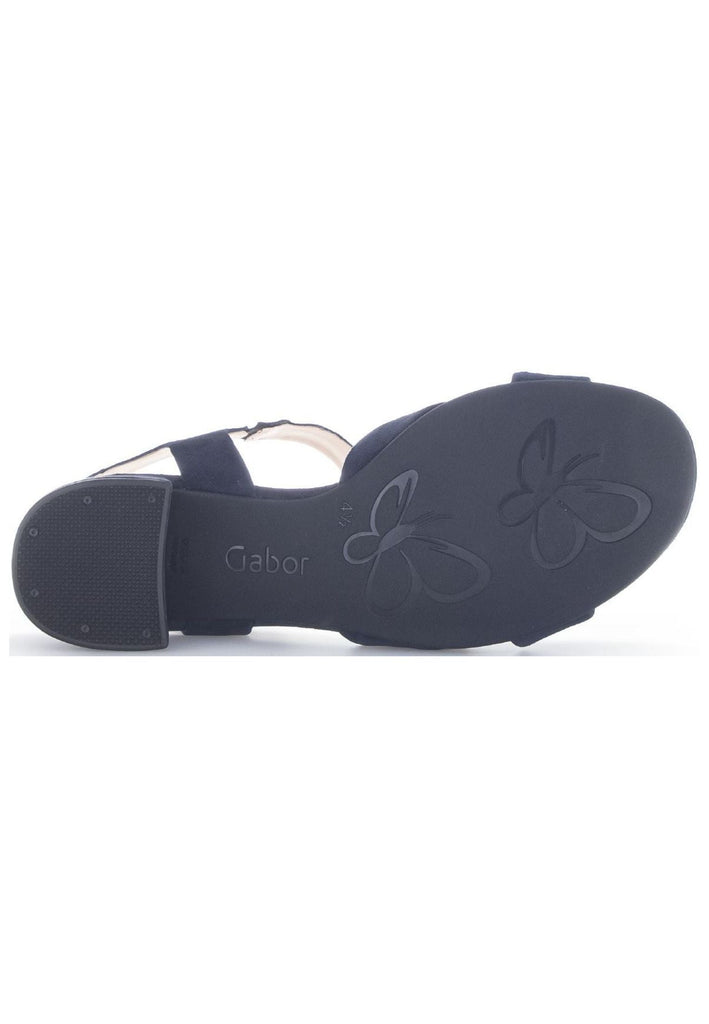 Gabor Sandalen Veloursleder Dunkelblau