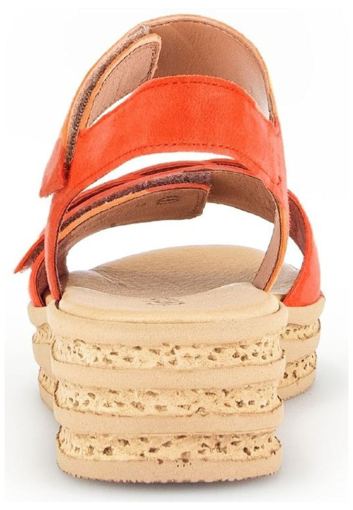 Gabor Sandalen Veloursleder Dunkelorange