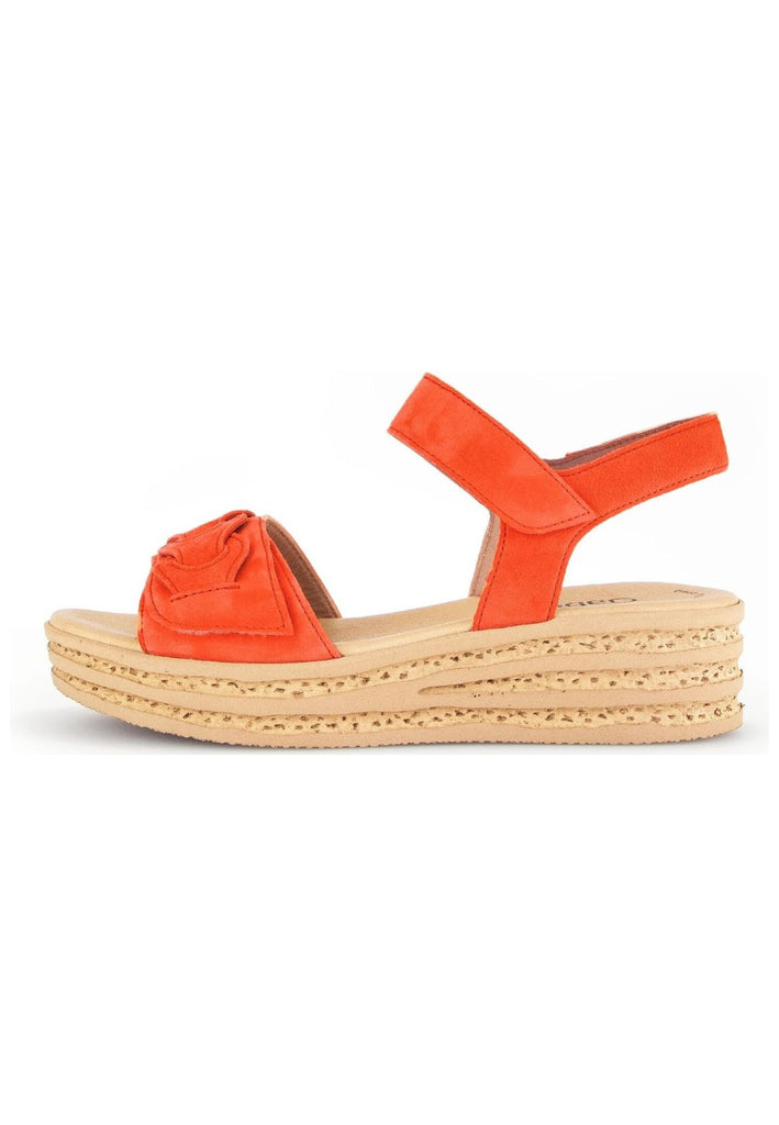 Gabor Sandalen Veloursleder Dunkelorange