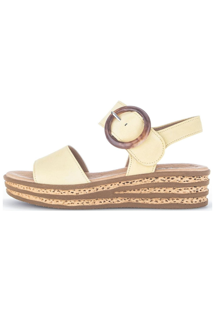 Gabor Sandalen Veloursleder Gelb