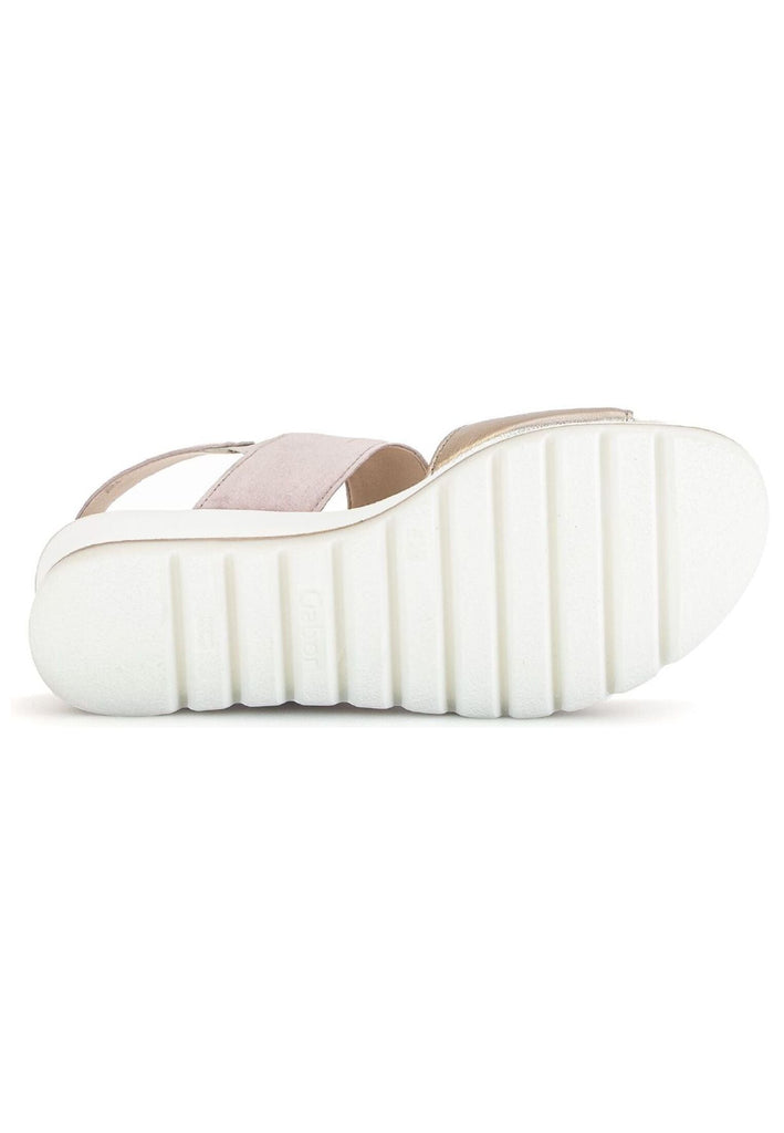 Gabor Sandalen Veloursleder Gold/Rosa