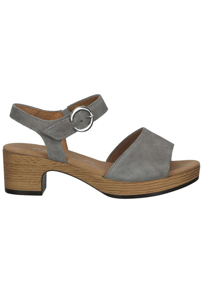 Gabor Sandalen Veloursleder Grau