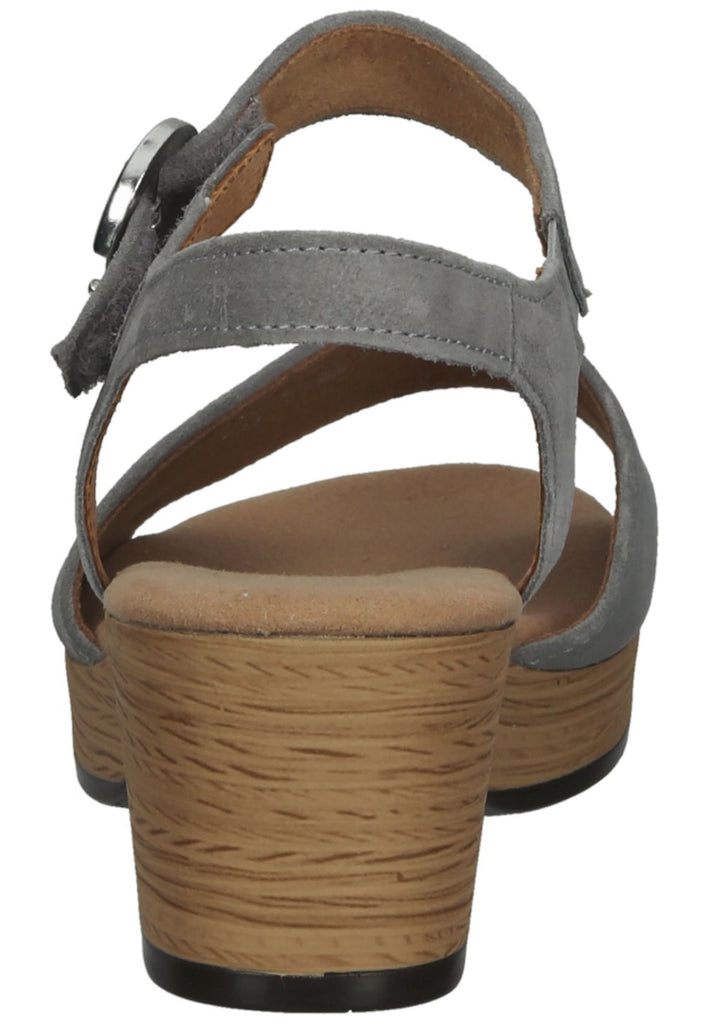 Gabor Sandalen Veloursleder Grau