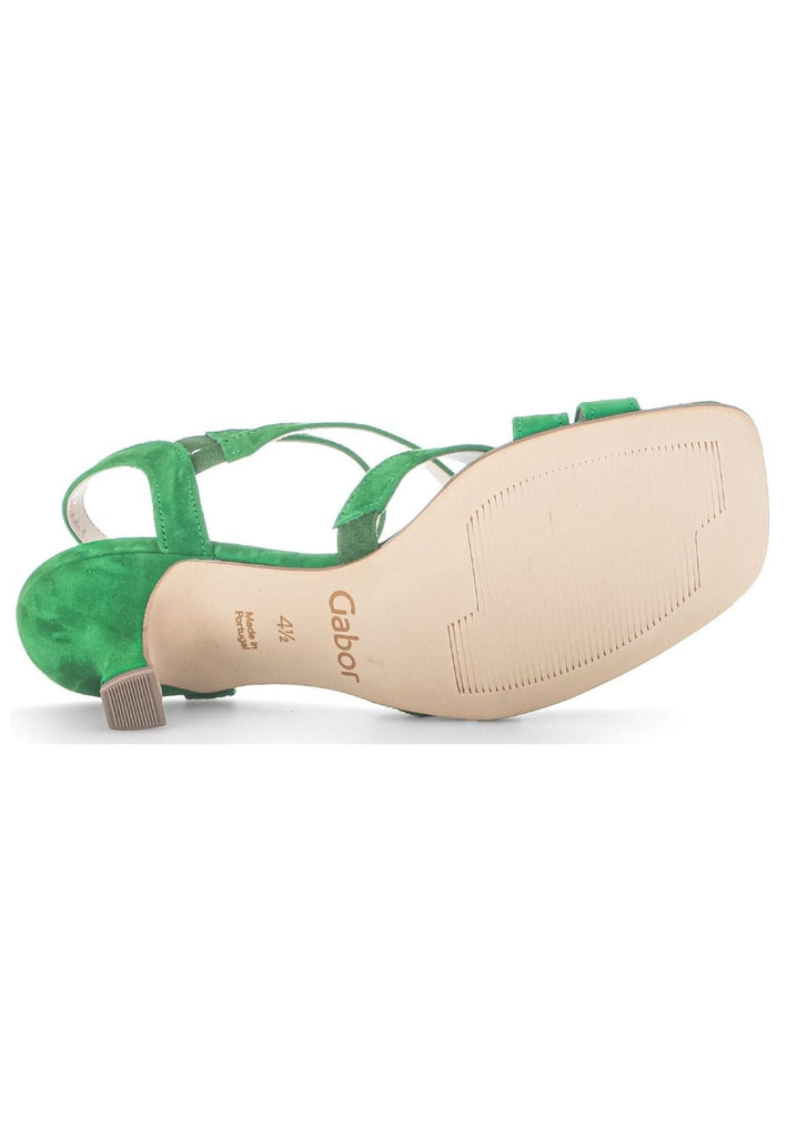 Gabor Sandalen Veloursleder Grün